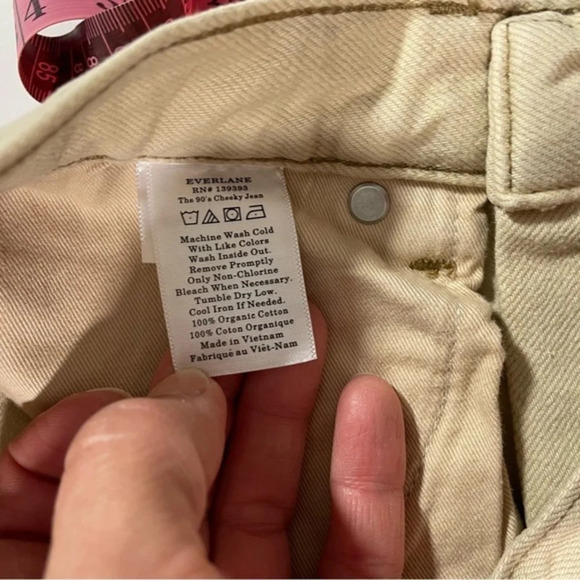New Everlane The 90s Cheeky Jean Size 26 Crop Pure Clay - Picture 5 of 11